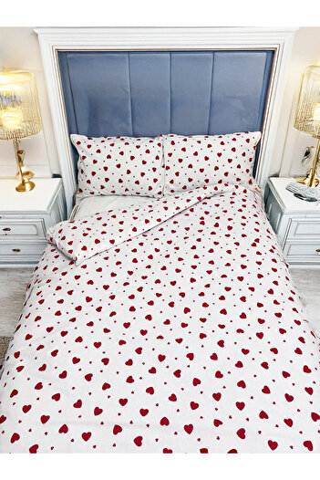 Home Single Heart Duvet Cover Set (Without Sheets)