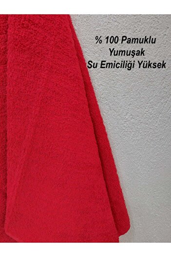Mef Collection Червоний рушник для перукаря Рушник для перукаря Рушник для спортсменів Рушник для обличчя Рушник для голови 50x90 см 3 штуки