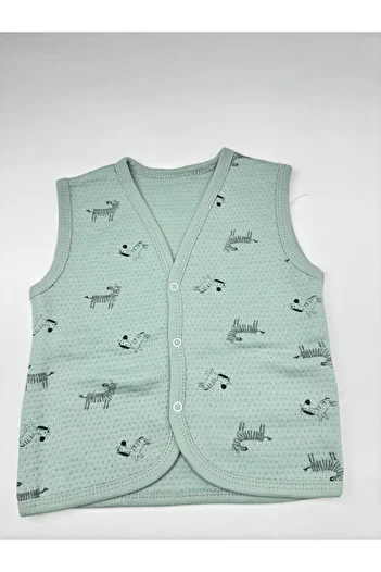 EM&FA TEKSTİL Zebra Patterned 100% Cotton Children's Vest