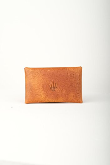 WATCHOFROYAL Genuine Leather Yellow Wallet and Keychain Gift Set