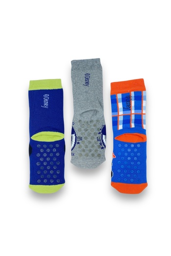 Mickey Mouse Licensed Boy's 3 Pairs of Towel Socks 21555