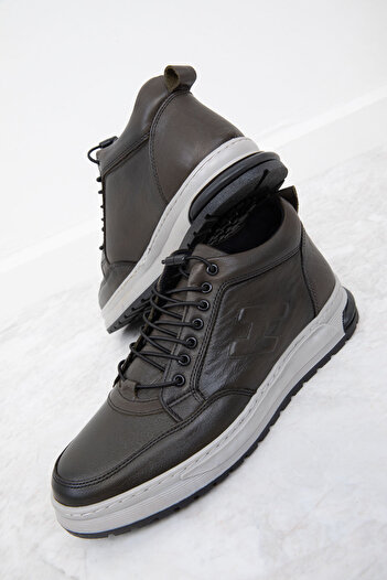 SOHO Genuine Leather Khaki Men's Sneakers - 20140