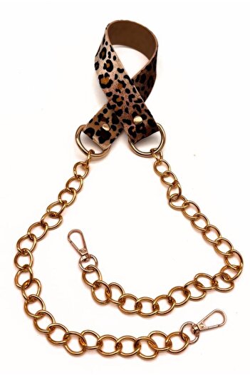 angel çanta aksesuar Τσάντα από συνθετικό δέρμα με σχέδιο Leopard - Ελαφριά χρυσή αλυσίδα, κομψή και πρακτική