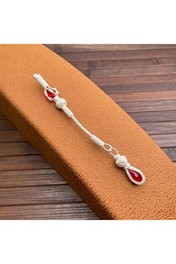 dergah tesbih Silver Kazaziye Whips with Honey Stone