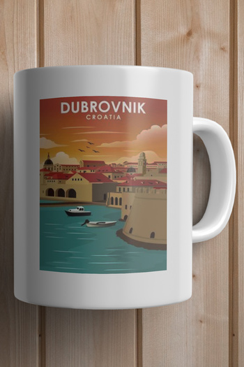 South Steel Croatia- Croatia- Dubrovnik Printed Premium Mug