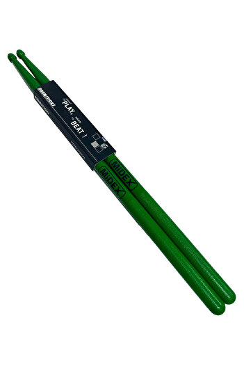 Midex GFK-801GR 5A Μπαγκέτες Άθραυστες Πολυαμίδιο Πράσινο Χρώμα Μπαγκέτες 5A