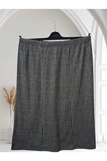 birsen içgiyim Stamped Wool Skirt