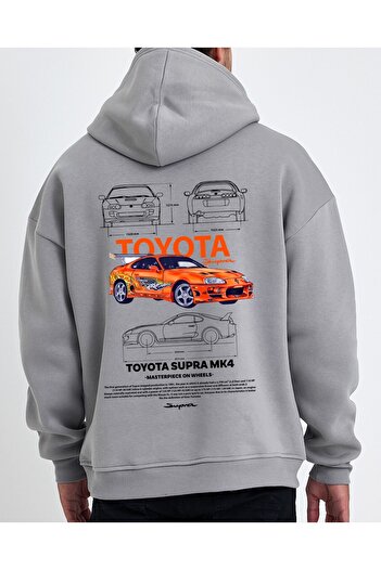 Uniquetex Унісекс VEK Oversize Hoodie - Принт з автомобілем Spr