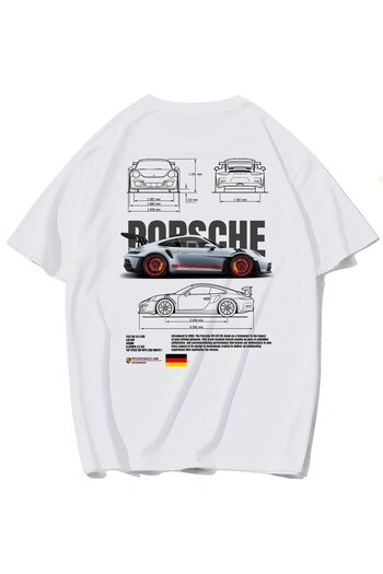 New Shine 1 tricou este un cadou pentru achiziții de 6 și mai sus în coș - Tricou Porsche 911 Gt3 Rs oversize unisex