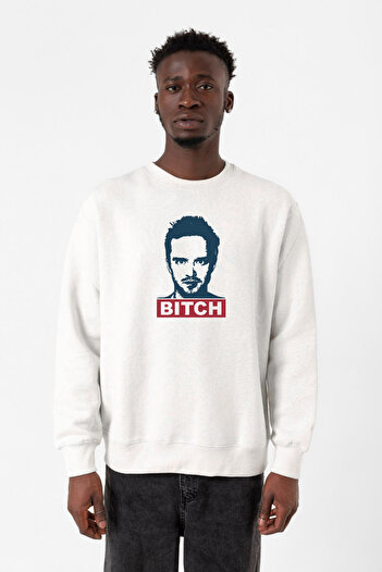 Tshirthane Breaking Bad Джессі Пінкман Bitch Beyaz Erkek 2ip Світшот