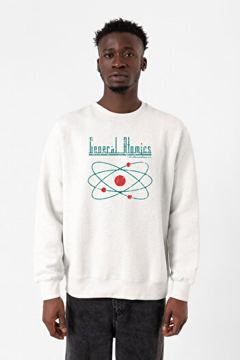 Tshirthane Світшот Fallout General Atomics Beyaz Erkek 2ip