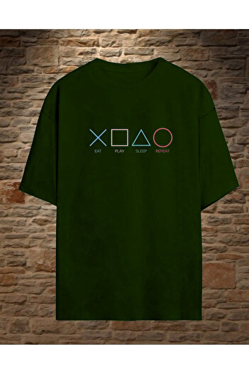 ONTHELİFE Oversize Printed T-shirt - Παίξτε