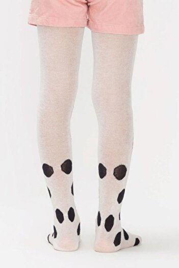 Penti Penti Panda Patterned Knitted Cotton Pantyhose