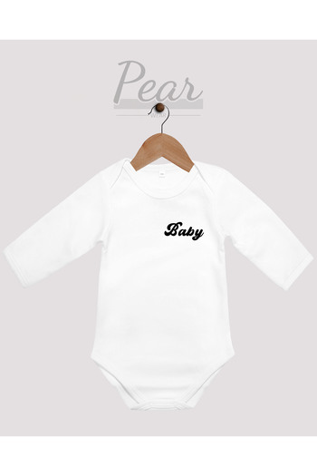 Pear Wear 1 Month, 3 Month, 6 Month, 9 Month Baby Bodysuit - Printed and Long Sleeve Bodysuit