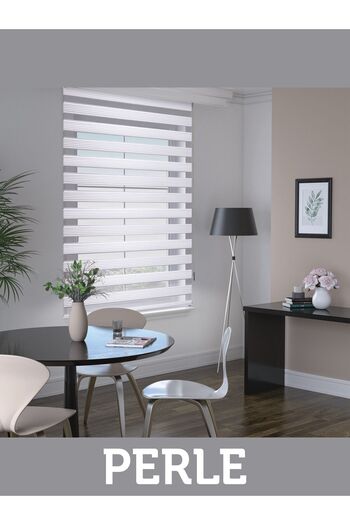 Perle Pliseli Ecru Color Zebra Curtain High Quality Aluminum Case