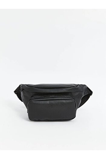 LC Waikiki LCW ACCESSORIES Чорна шкіряна сумка на груди для чоловіків