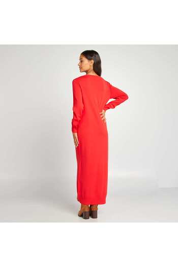 KIABI Knit sweater dress RED