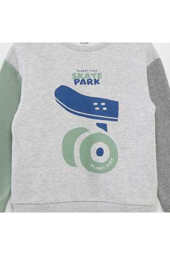 KIABI Colour block sweatshirt GREY