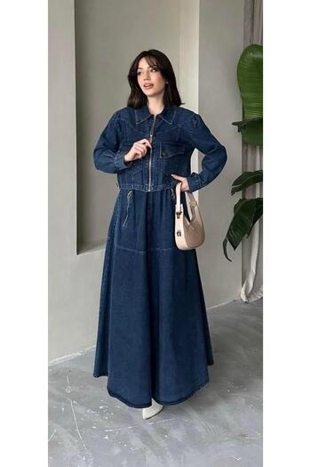 Cardella Premium τζιν - Σετ τζιν Gilet φόρεμα και μπουφάν