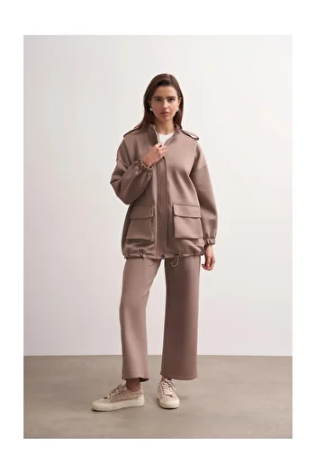 FUSHYA Double Set with Epaulette and Pocket Detail