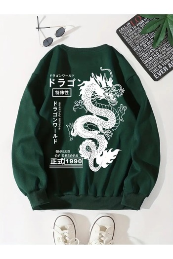 New Shine Crew Neck Oversize Sweetshirt