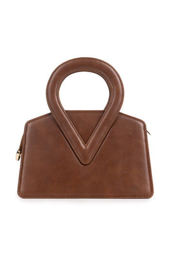 NOTHING Regulus - Hand and Shoulder Bag with Gold Metal Accessories, Adjustable Strap
