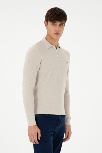 U.S. Polo Assn. Men's Stone Basic Sweater 50298266 -Vr049