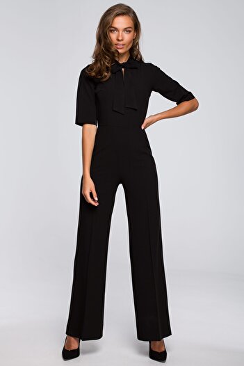 Stylove Jumpsuit with a neck tie