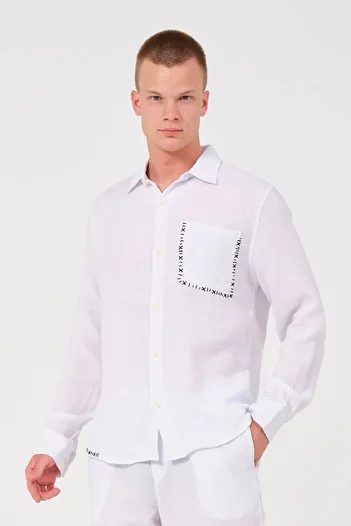 RELAXL Σετ πιτζάμες από 100% βαμβάκι Unisex Λευκή Μουσελίνα