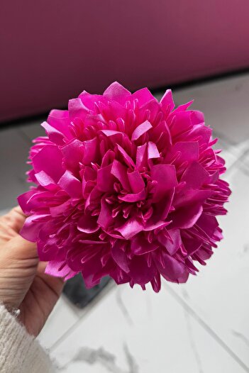 TAKIŞTIR Pink Color Chrysanthemum Blossom Detailed Peg Buckle