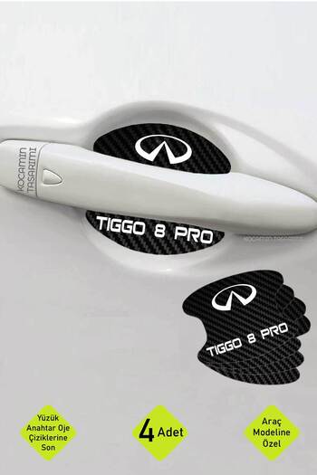 Kocamın Tasarımı Chery Tiggo 8 Pro Carbon Pattern Special Protection Foil Set with Door and Interior Sleeves