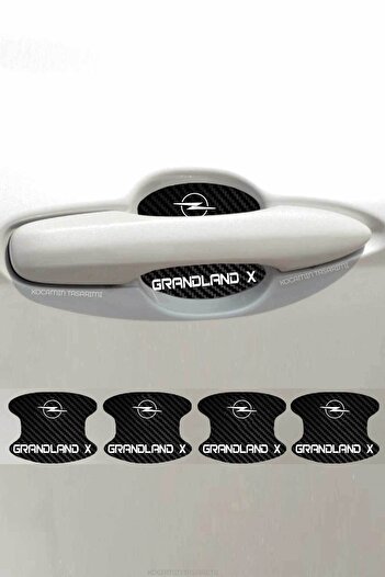 Kocamın Tasarımı Opel Grandland X - Carbon Pattern, Stylish Design, Foil Guard Set and Anti-Scratch Inside Door