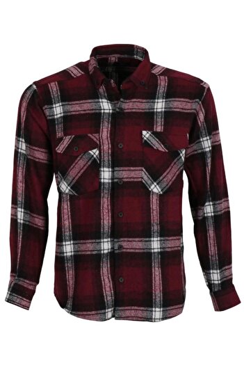 Modarar Men's Winter Double Pocket Lumberjack Shirt Classic Regular Fit Rar01107