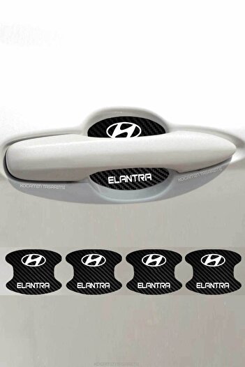Kocamın Tasarımı Suitable for Hyundai Elantra Model - Carbon Door, Anti-Scratch Inside and Fashionable Design Foil Set