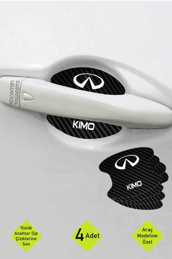 Kocamın Tasarımı Chery Kimo Carbon Pattern Door Inside Scratch Protection Foil Set - 4 Pieces Kimo Written