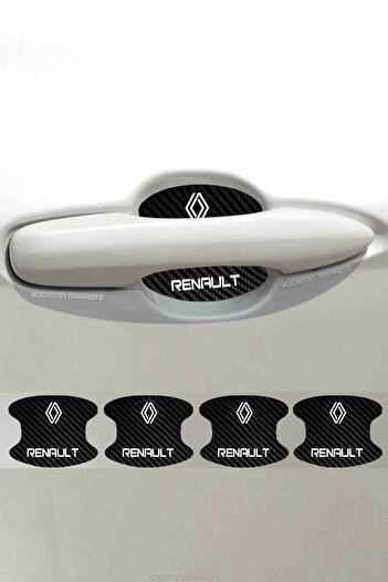 Kocamın Tasarımı For Renault Standard - Carbon Anti-Scratch, Custom Design Stylish Door Foil Set