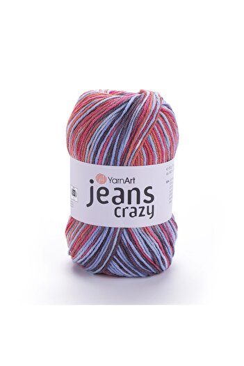 Yarnart Jeans Crazy - Ață de tricotat manual marmorată Ebruli-8214