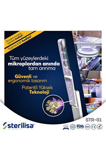 Sterilisa Darbeli Uvc Sterilizasyon Ve Dezenfeksiyon Cihazı -pro-taşınabilir Uv Dezenfektan