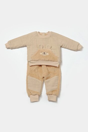 BabyCosy Beige Organic Lower & Upper Set