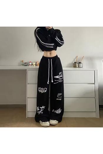 DEEFWEAR Hello Kıty Printed Unisex Parachute Pants
