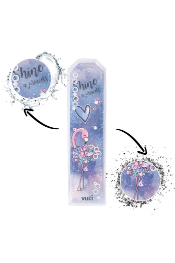 VUKİ Βιβλιοδείκτης με μοτίβο Flamingo Glittery Water