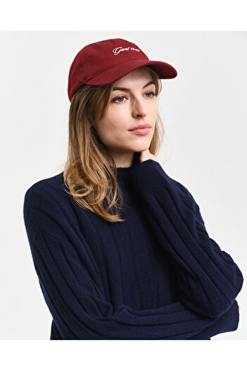 Gant Kadın Lacivert Relaxed Fit Dik Yaka Kazak