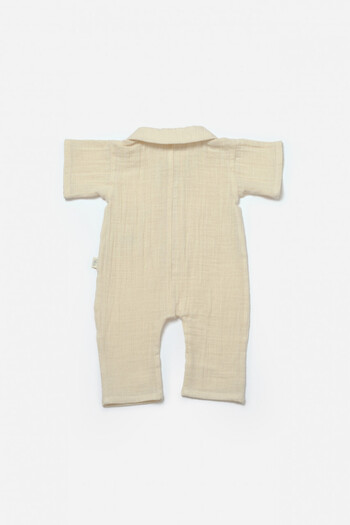 BabyCosy Salopeta cu maneca scurta si nasturei Sheep,Stone, BabyCosy, 18-24 luni