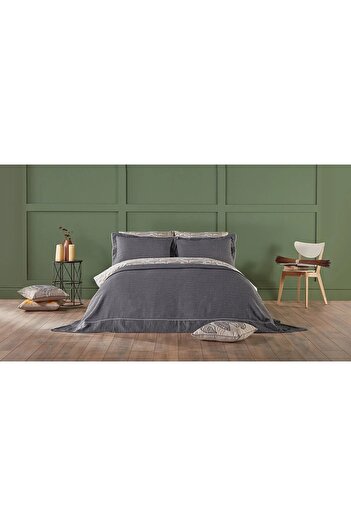 Bellona Parma Double Bedspread, 260x270cm, Gray Color
