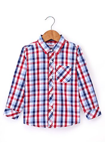 Babyhug Babyhug Cotton Woven Full Sleeves Checks Shirt- Multicolor