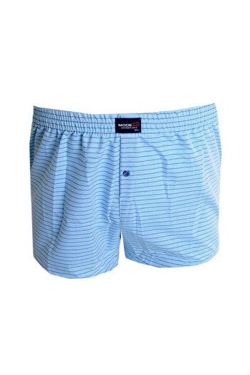 ModeXL Mode Xl Large Size Ανδρικό Boxer με σχέδιο Poplin 6348 Καφέ