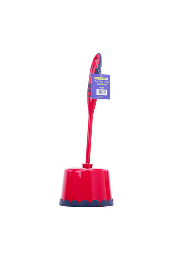 ROYALFORD RF8835 One Click Series Toilet Brush with Holder - Easy Storage with Comfortable Handle