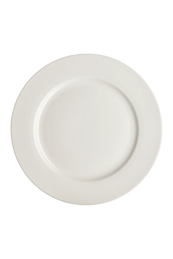Homelux Porcelain Plate, Dessert, White, 19 Cm, Aura