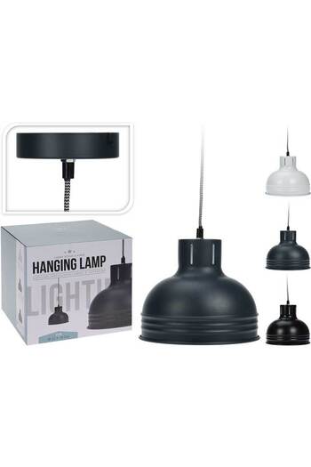 Homelux Metal Pendulum, Dim. 22x18cm, E27 Socket, Available In 3 Colors
