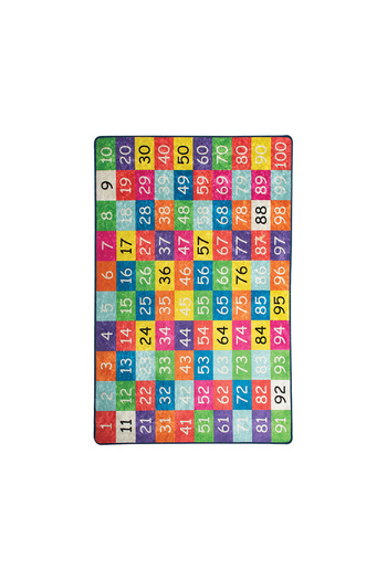 Homelux Anti-slip Children's Carpet, Rectangular, 100x160, Numbers, Multicolor, Polyester
